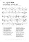 "The Angler's Wish"<BR>By Tony Vejslev & Izaak Walton<BR>From the songbook/CD set "Old Poems - New Songs"<BR>Sheet music