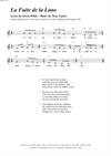 "La Fuite de la Lune"<BR>By Tony Vejslev & Oscar Wilde<BR>From the songbook/CD set "Old Poems - New Songs"<BR>Sheet music