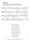 "Leisure"<BR>By Tony Vejslev & William Henry Davies<BR>From the songbook/CD set "Old Poems - New Songs"<BR>Sheet music
