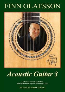 Finn Olafsson:<BR>\'Acoustic Guitar 3\' - Guitar TAB music book